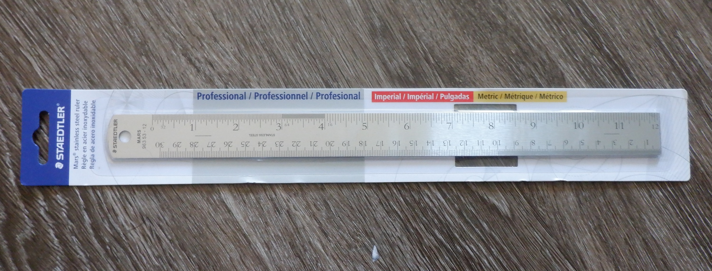 Photo I took of the ruler I bought