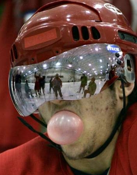 Alex Ovechkin - Now here's a man with attitude! Alex Ovechkin... one scary mother on the ice!