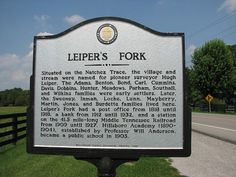 A road sign in Leipers Fork Tennessee A road sign in Leipers Fork Tennessee