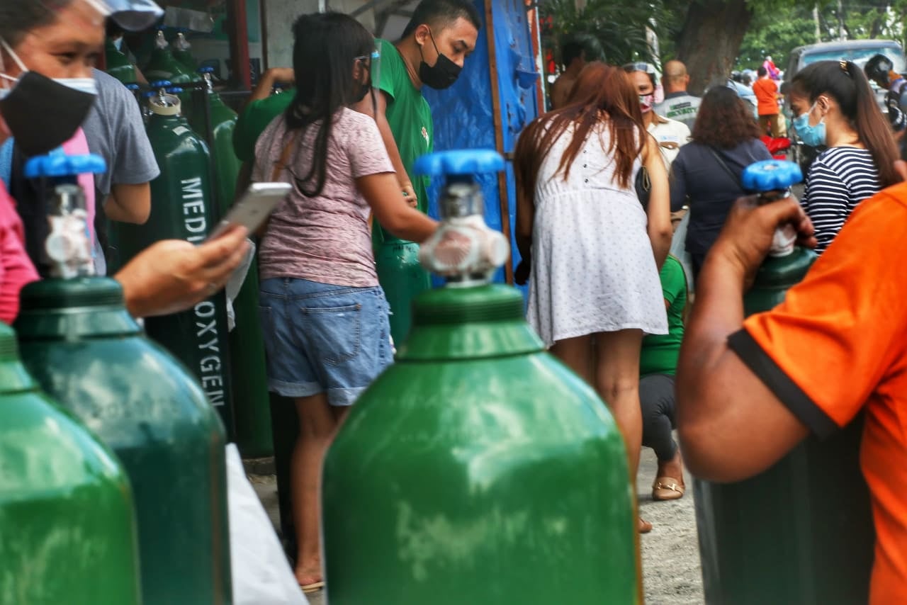 Image of Oxygen panic buying in Cebu