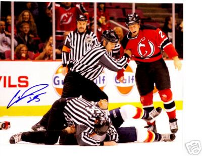 Cam Janssen - No matter how you look at it, Cam Janssen of the NJ Devils is one man you don't want to make angry! While he might be 4th Line, he's 1st in line for tough guys.  His presence on the Devils team assures the Devils that they have someone taking their back.  Enforcer with a capital E!