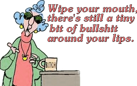 Maxine and a little bull - Maxine says it like it is... don't you wish you could just say this to people sometimes!?