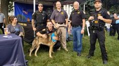 Somerset County Sheriff's Office deputies with Sarge the German Shepherd Somerset County Sheriff's Office deputies with Sarge the German Shepherd