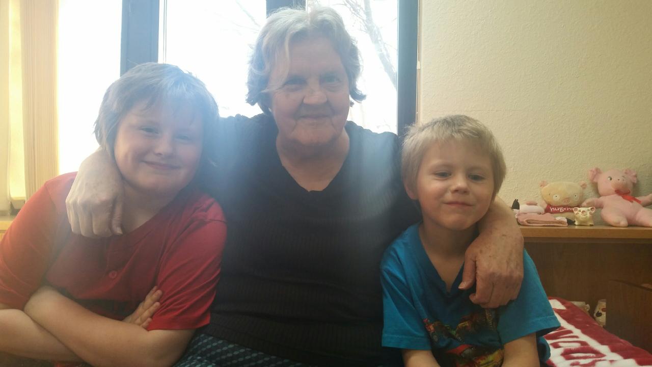 My mom Viola a former Mylot  member and my grandsons .