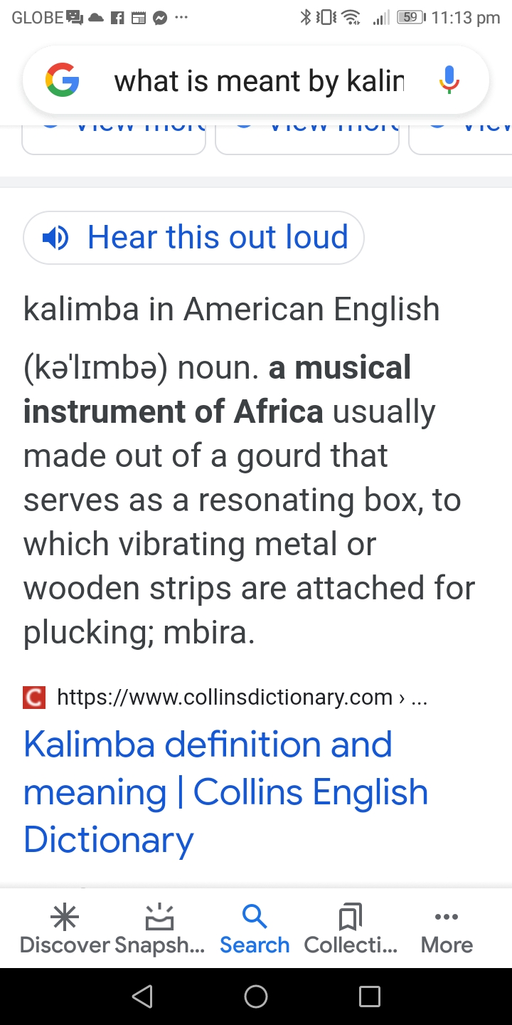 Meaning of kalimba