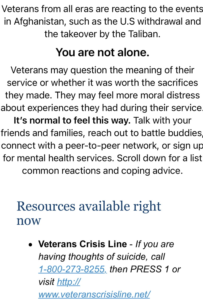 Screen grab of e-mail sent to veterans by the Department of Veterans Affairs. Screen grab of e-mail sent to veterans by the Department of Veterans Affairs.