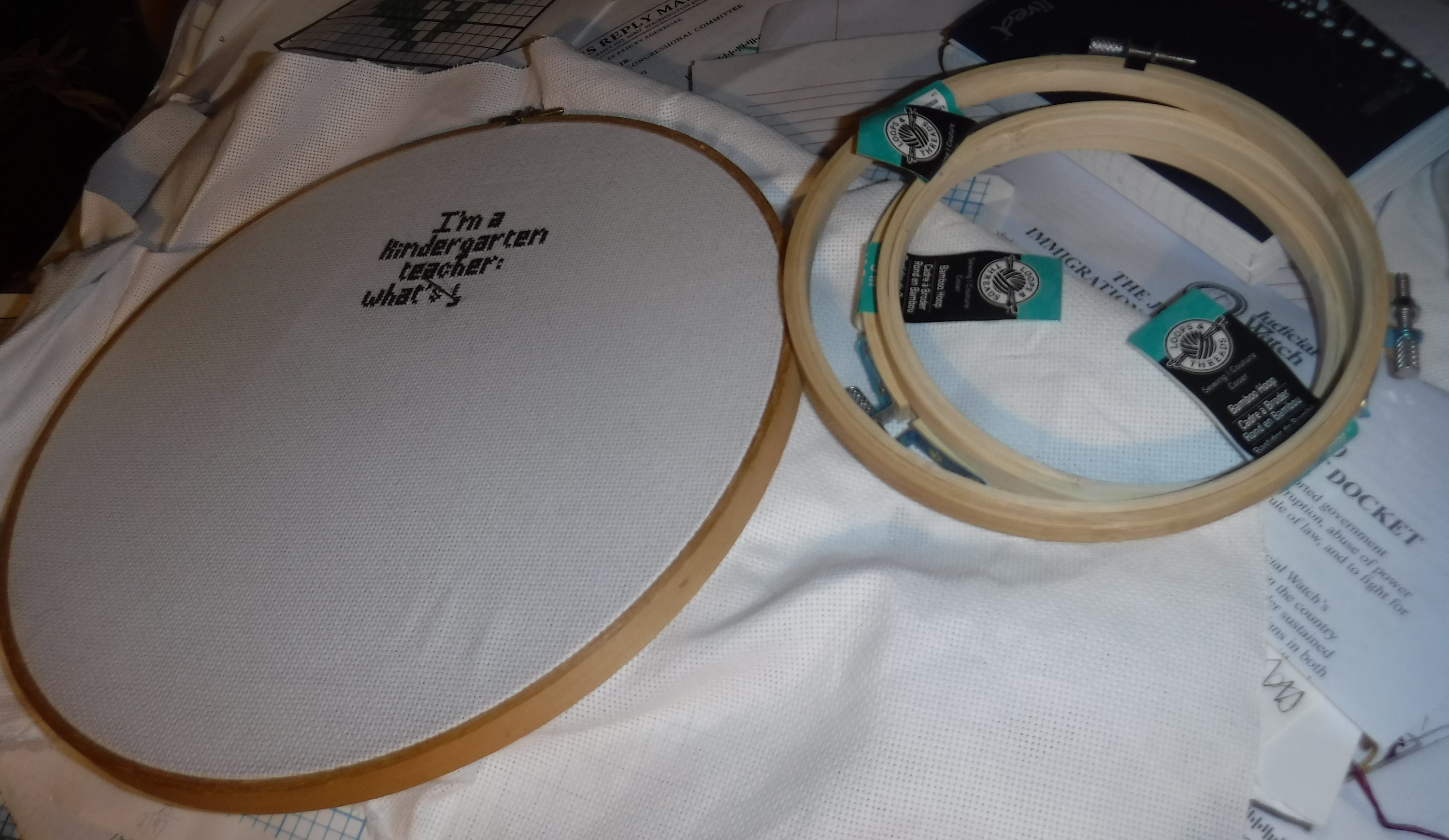 Photo I took in 2020 of a cross stitch project Photo I took in 2020 of a cross stitch project