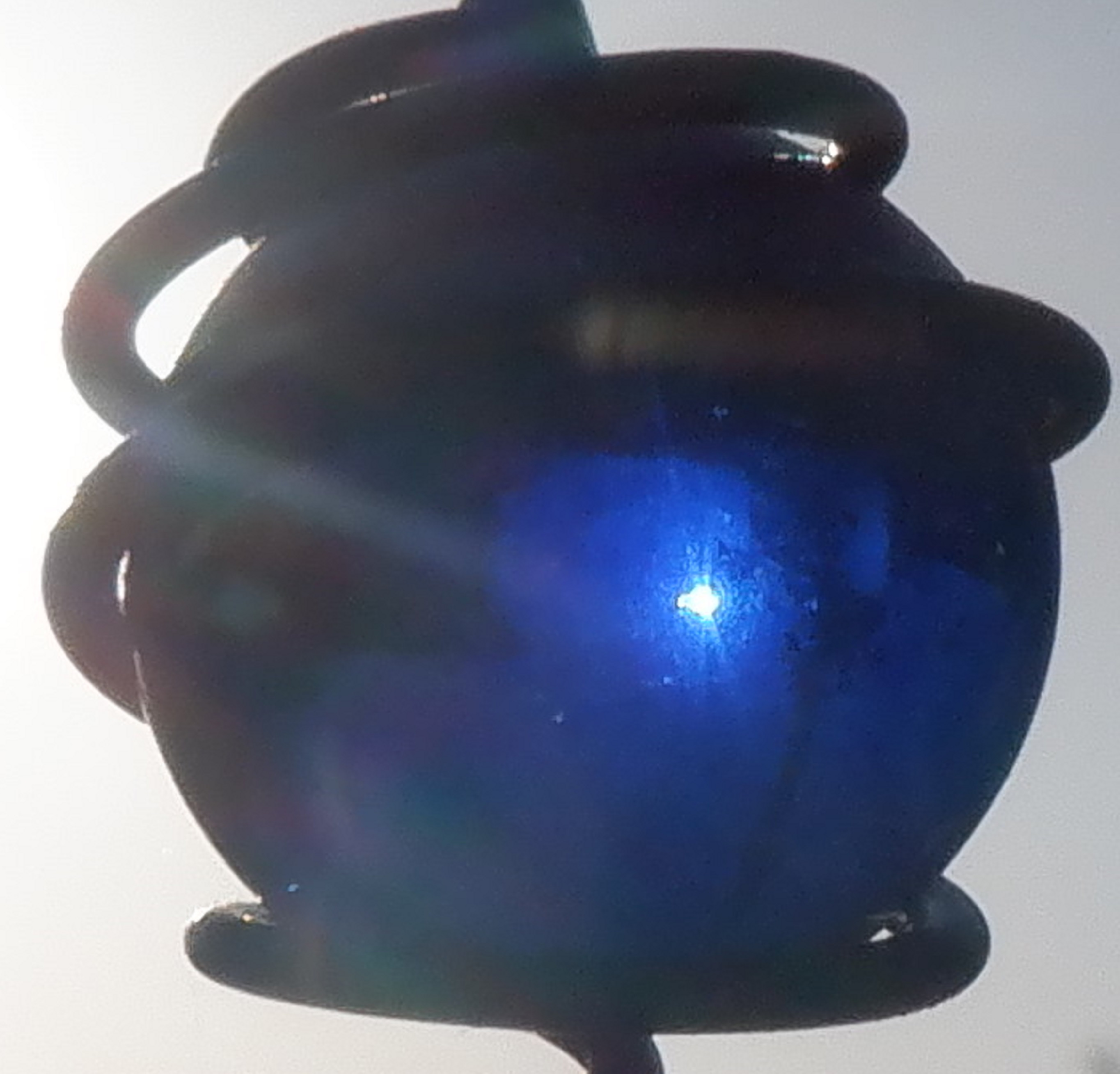 One of the beads on a chime I have out on the patio One of the beads on a chime I have out on the patio
