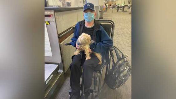 LaPlace Louisiana resident John Moore with his dog Nixon LaPlace Louisiana resident John Moore with his dog Nixon