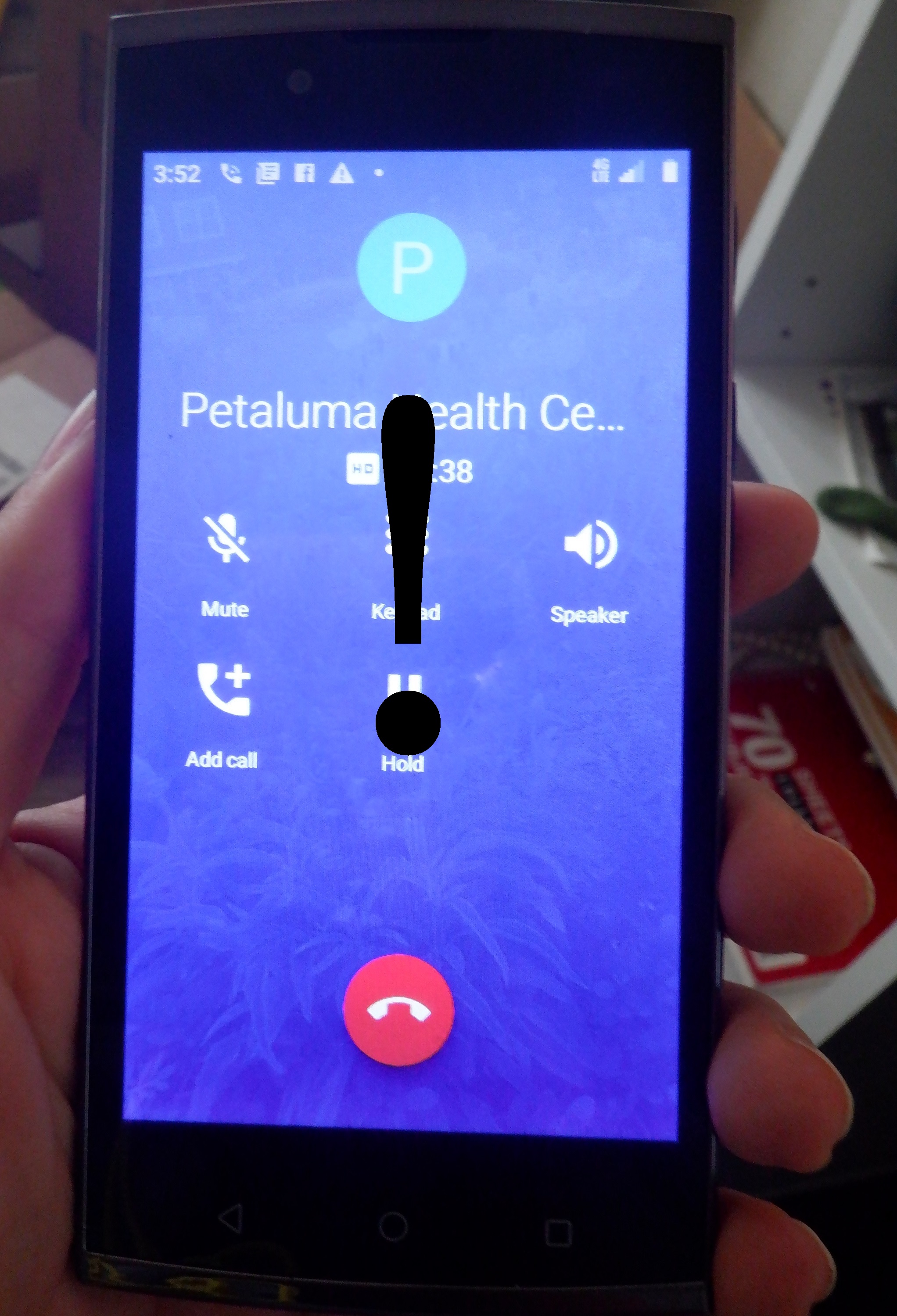 Previous photo of my phone with exclamation point added on Microsoft Paint Previous photo of my phone with exclamation point added on Microsoft Paint