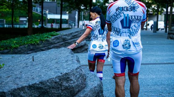 First responder riders in New York City getting ready to ride to Virginia First responder riders in New York City getting ready to ride to Virginia