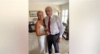 Natalie Browning and her grandfather Nelson May in Florida