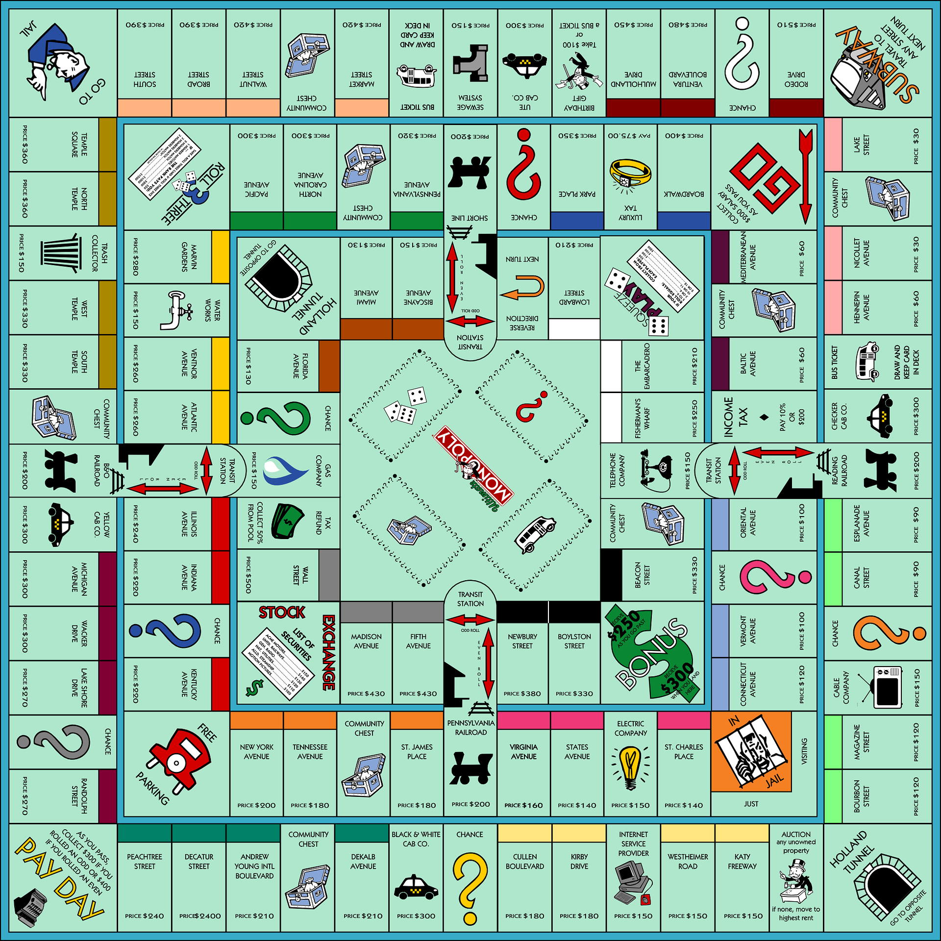 Image shown - Monopoly from Pixabay