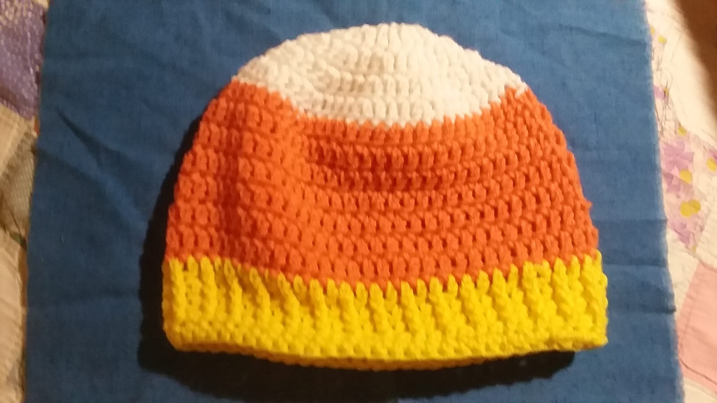 Candy Corn Hat that I made 