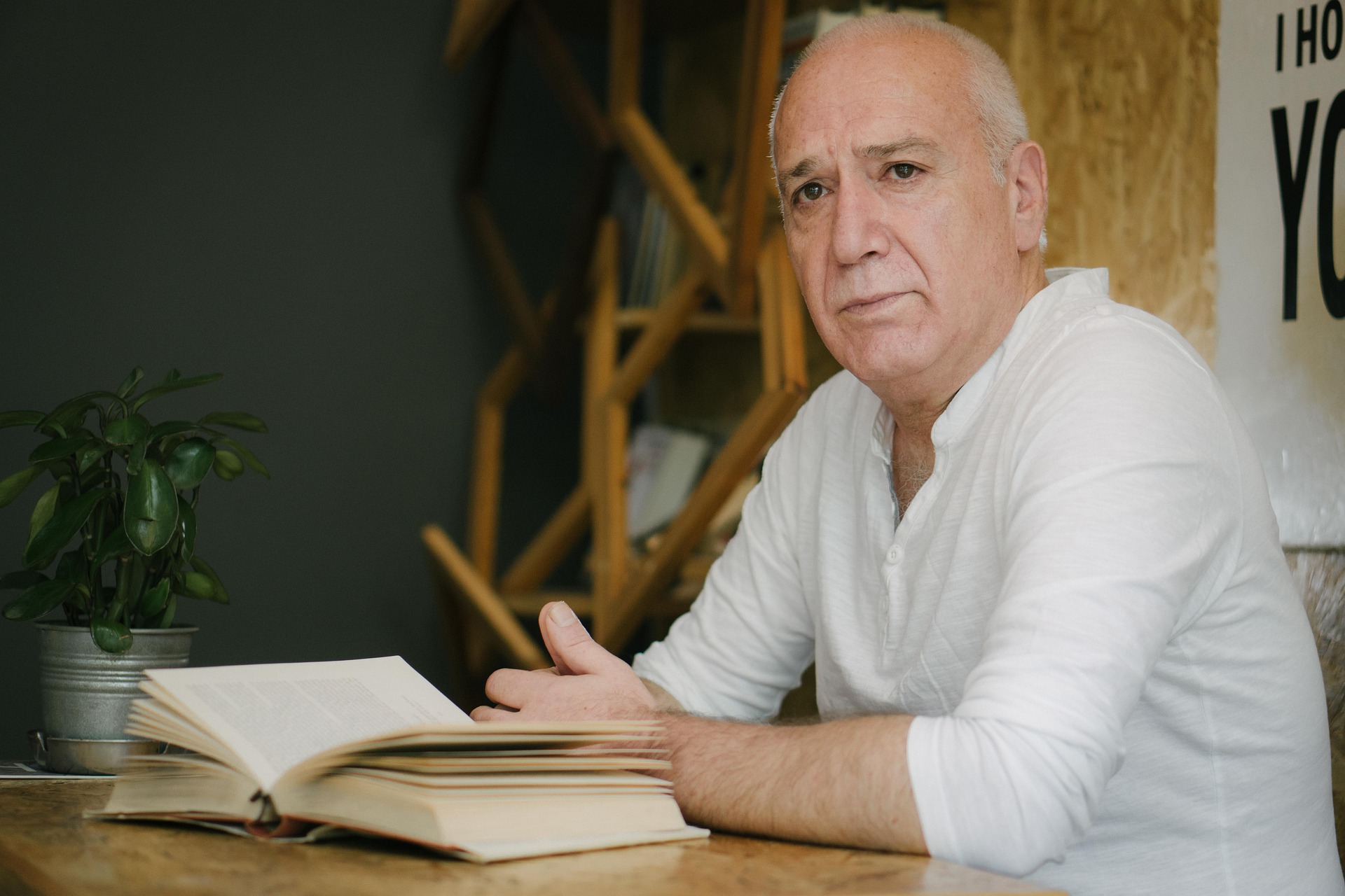 The psychotherapist at his desk The psychotherapist at his desk