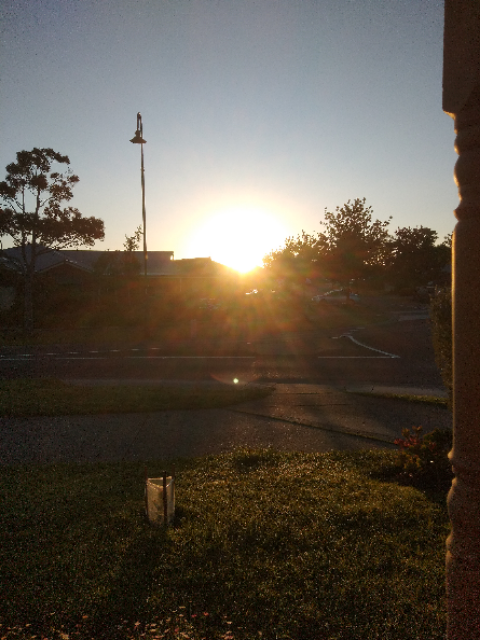 Sunrise. The sun comes out from hiding every morning, without fail, so should we.