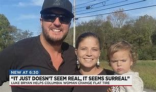 Country musician Luke Bryan and Courtney Potts in Columbia Tennessee