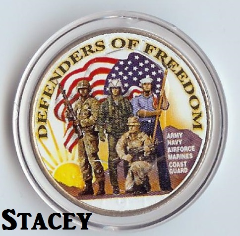 Tag created by me with Defenders of Freedom coin photo