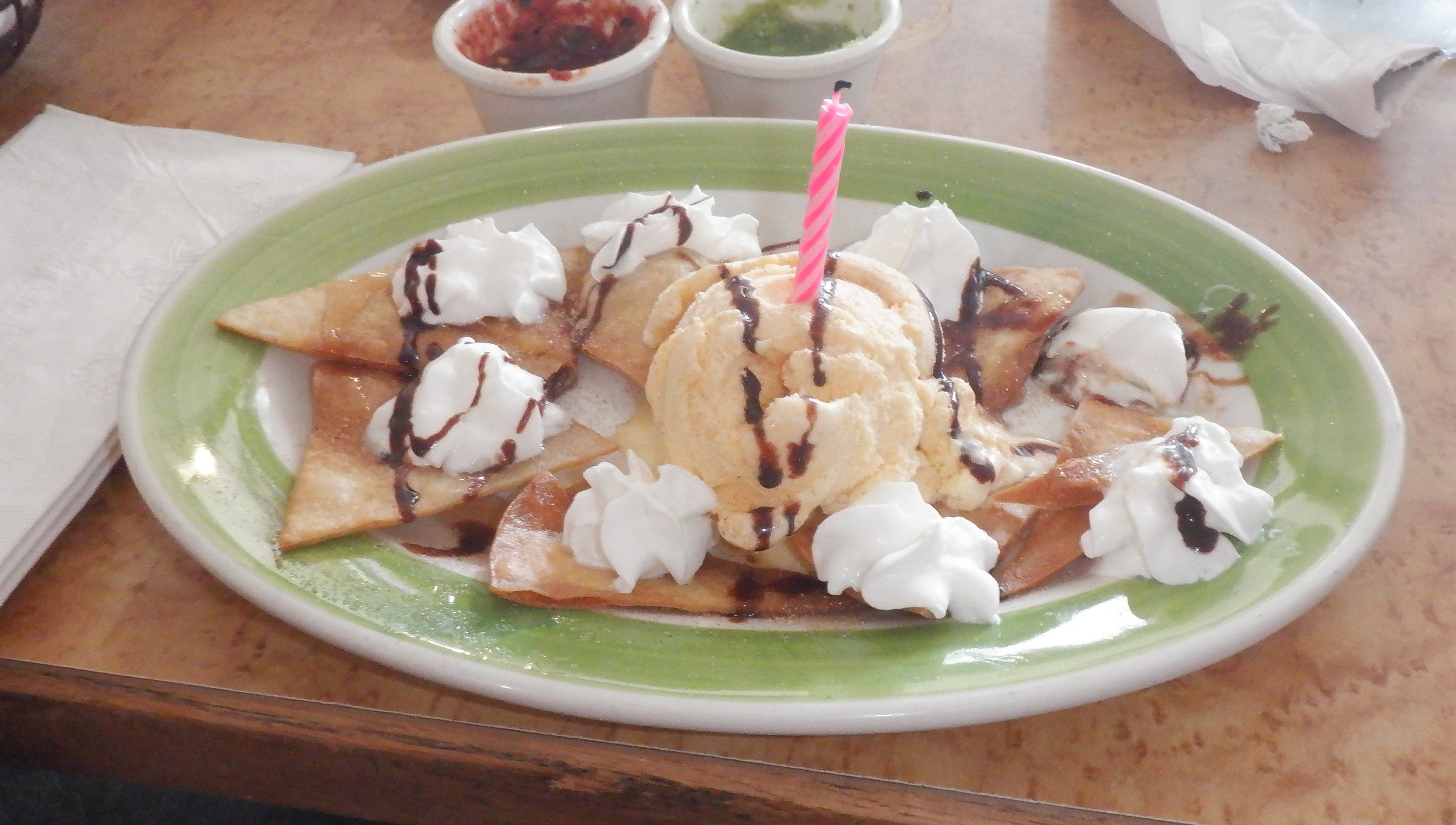 Photo I took of my birthday lunch dessert Photo I took of my birthday lunch dessert