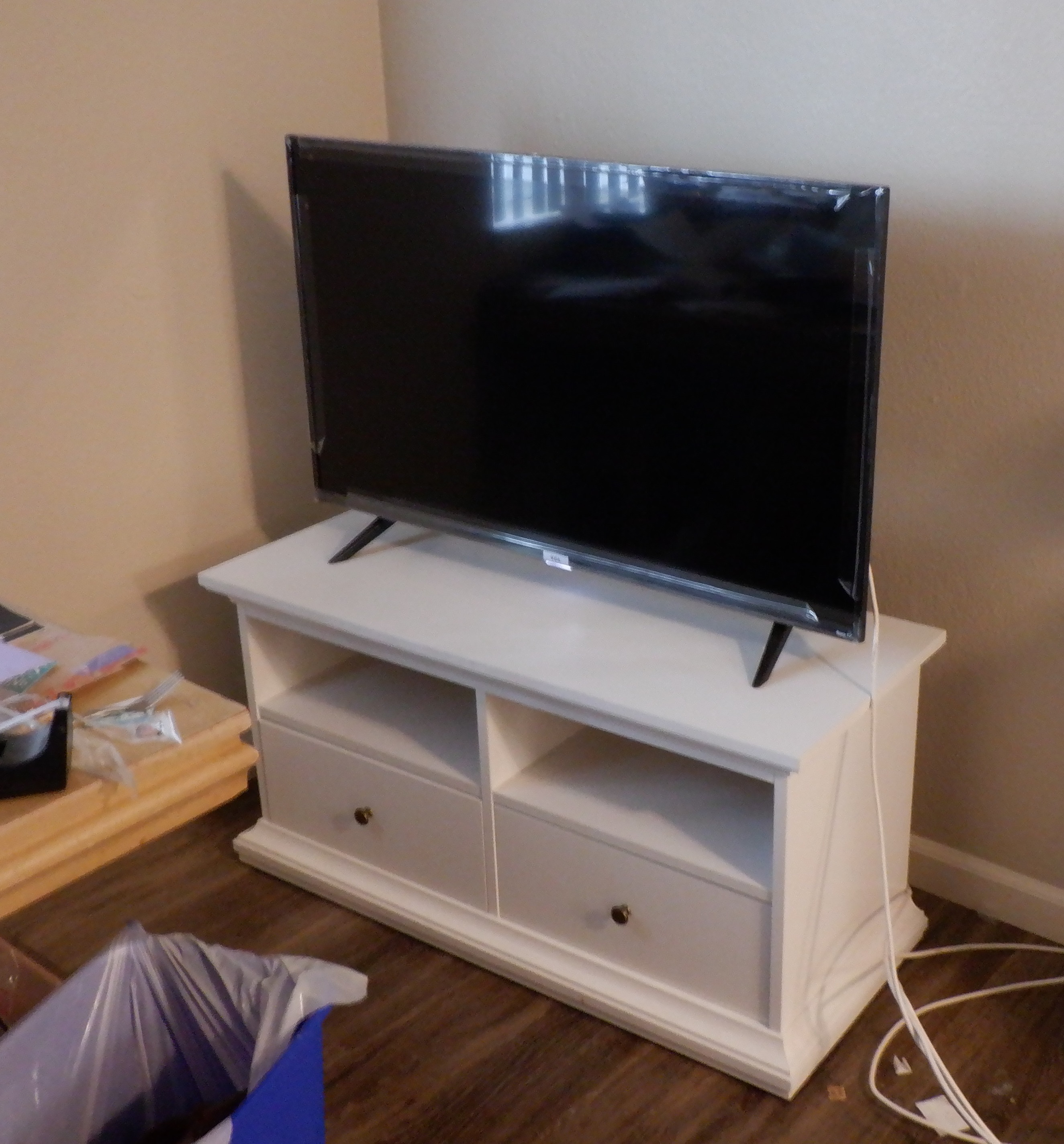 My TV on its new stand My TV on its new stand
