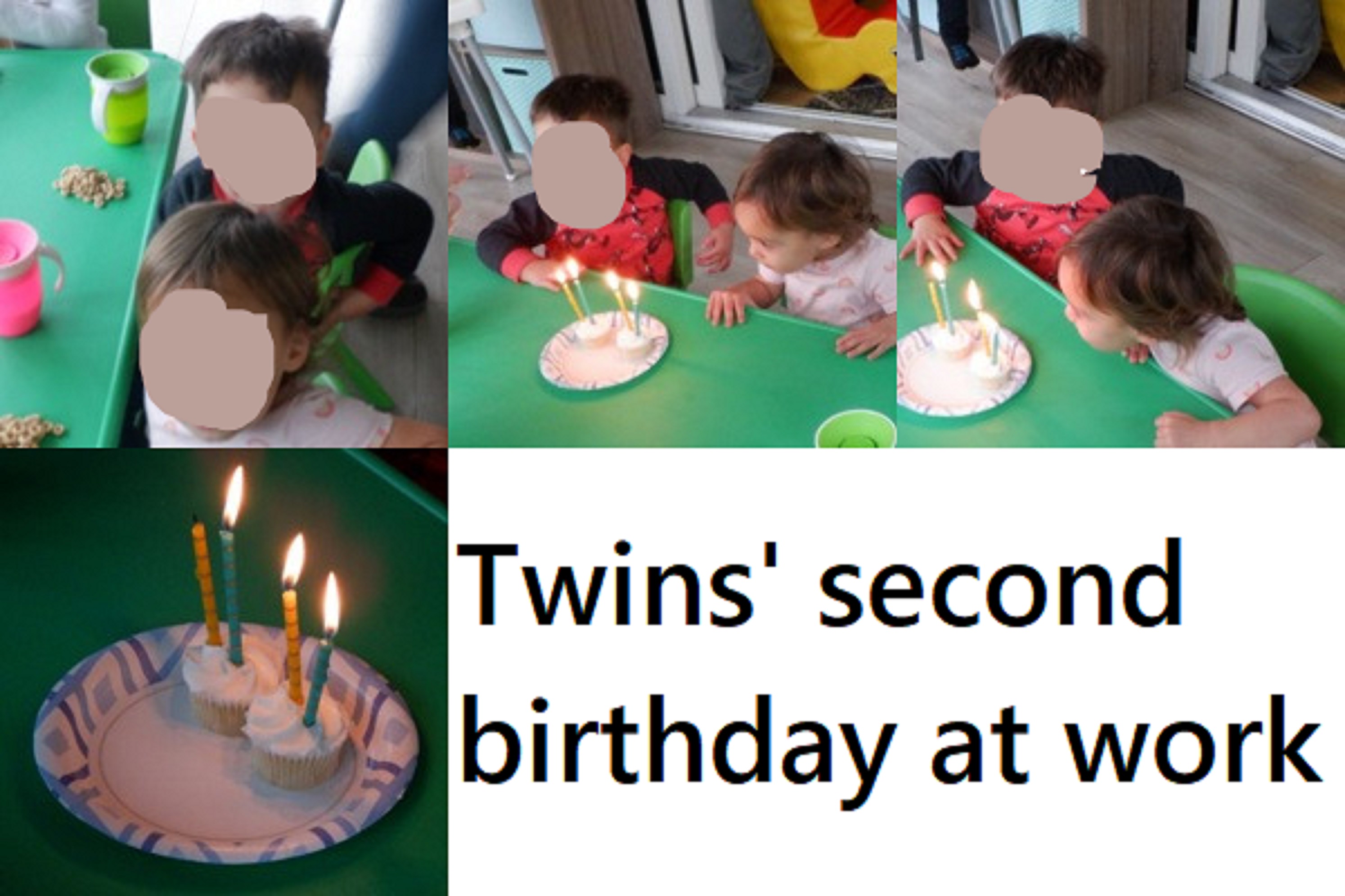 Photos I took at work of twins' second birthday Photos I took at work of twins' second birthday