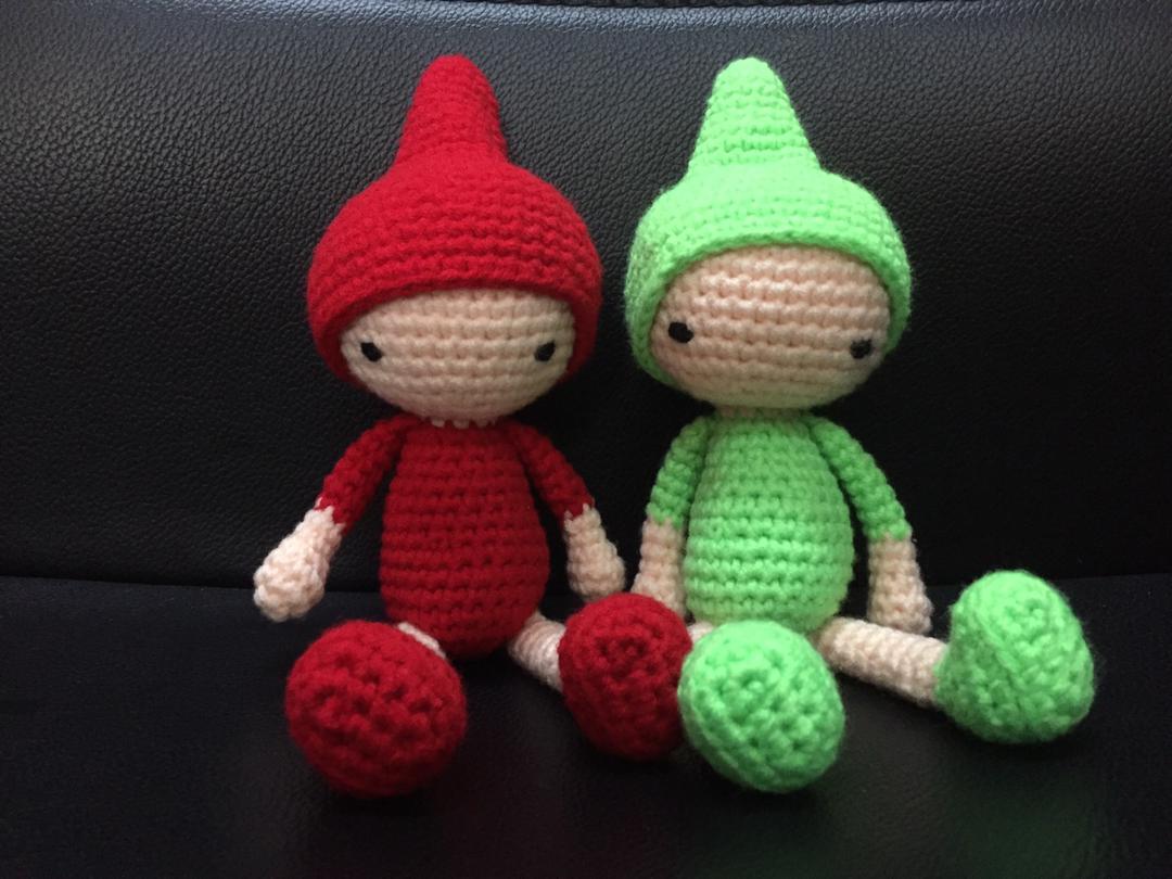 Crocheted little elves Crocheted little elves