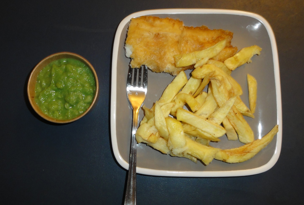 Fish n chips and mushy peas Fish n chips and mushy peas