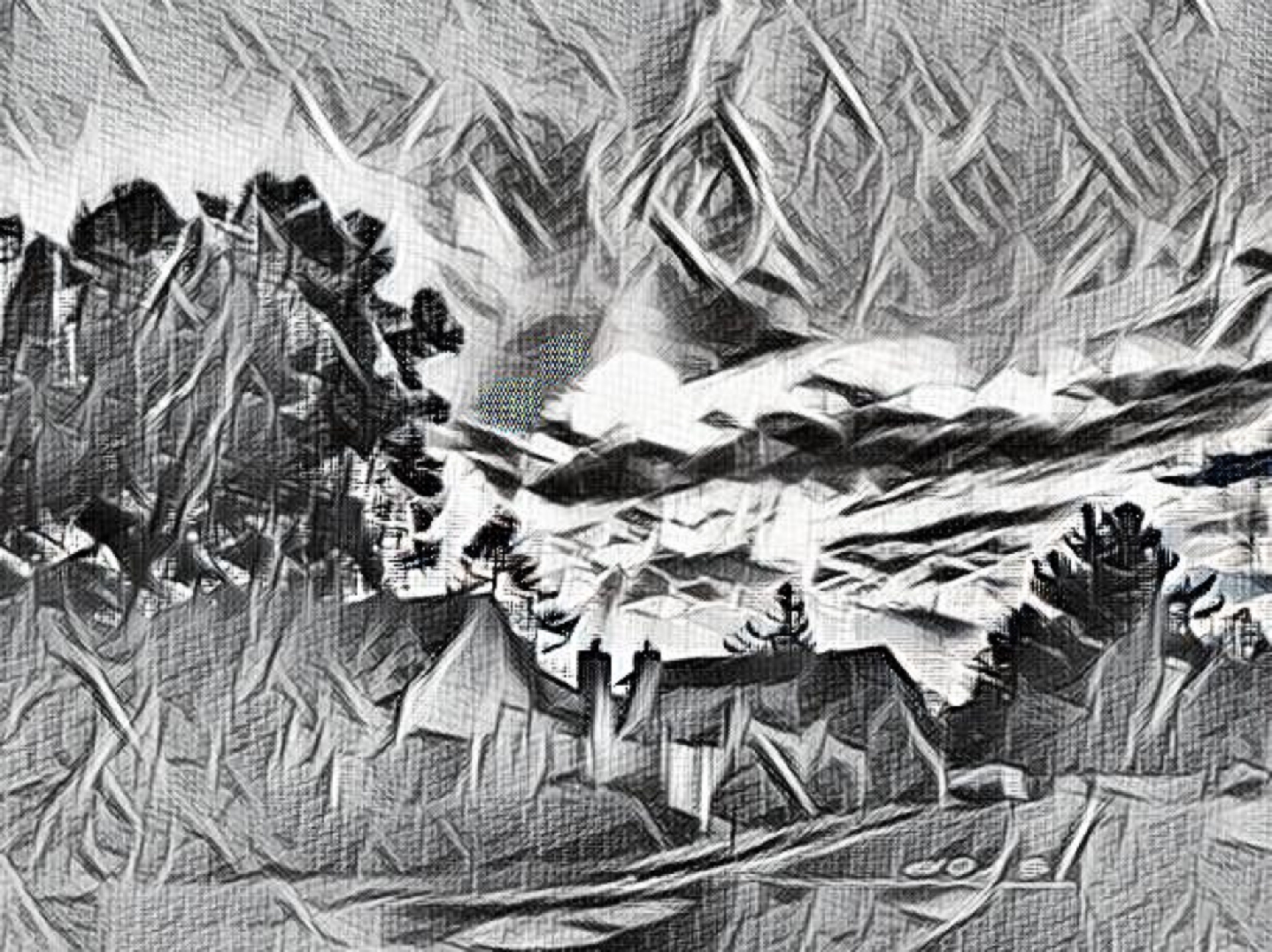 Photo taken by me with Escher effect on LunaPic.com