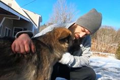 Cam Laundry and his savior dog Tinsley Cam Laundry and his savior dog Tinsley