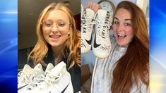 Two lucky Steeler fans receive gifts from their favorite football player. Two lucky Steeler fans receive gifts from their favorite football player.