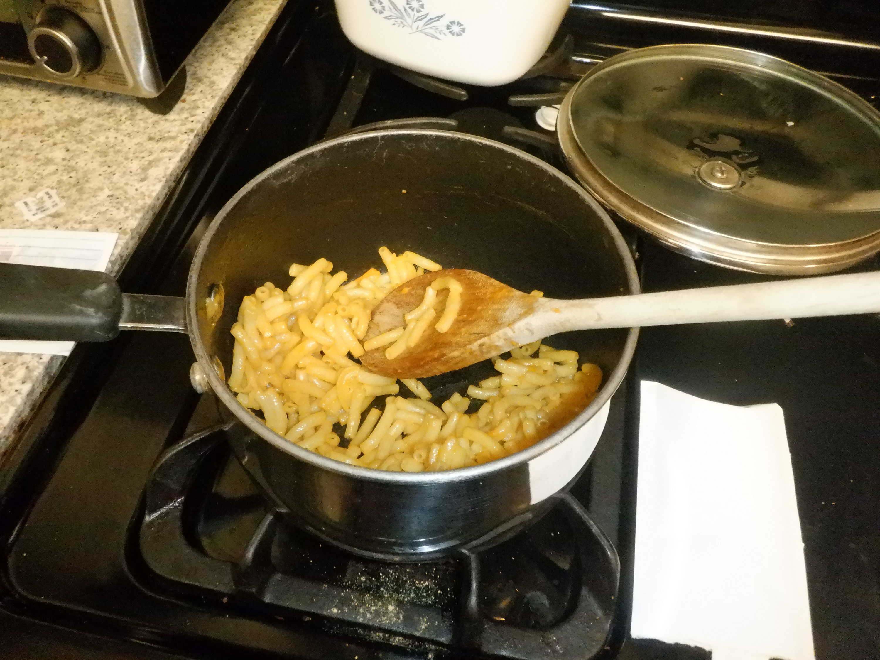 Photo I took of the mac n cheese on the stove. Photo I took of the mac n cheese on the stove.
