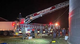 The brave firefighters in Kentucky at work rescuing a farmer who needed their help. The brave firefighters in Kentucky at work rescuing a farmer who needed their help.
