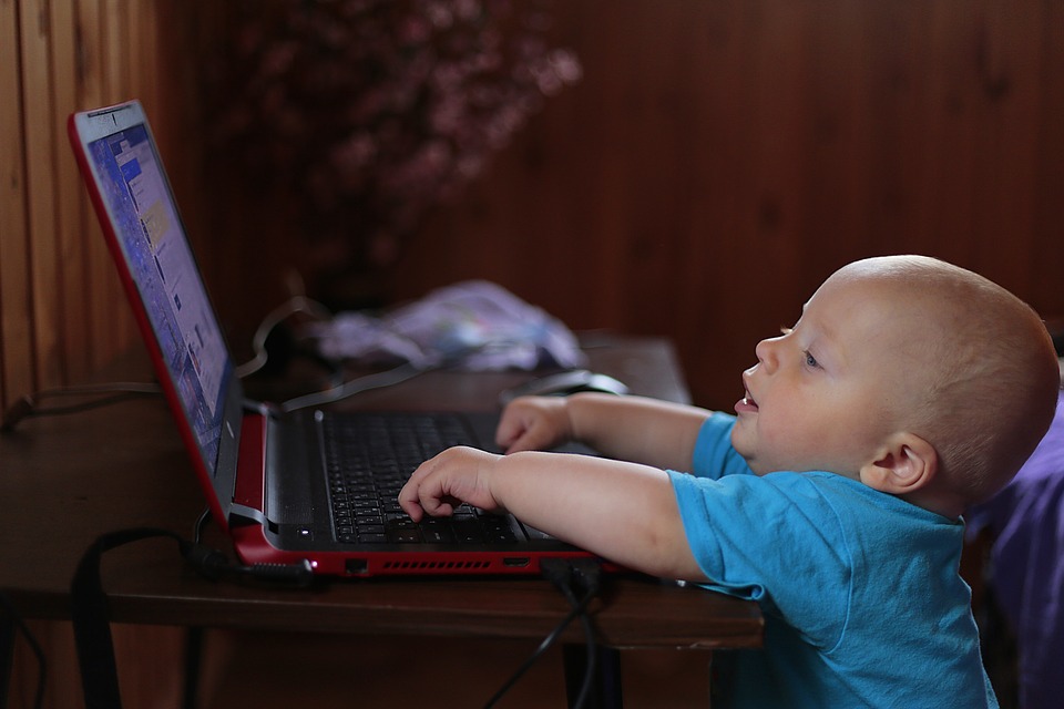 Kid on a Computer, Pixabay Image by LuidmilaKot