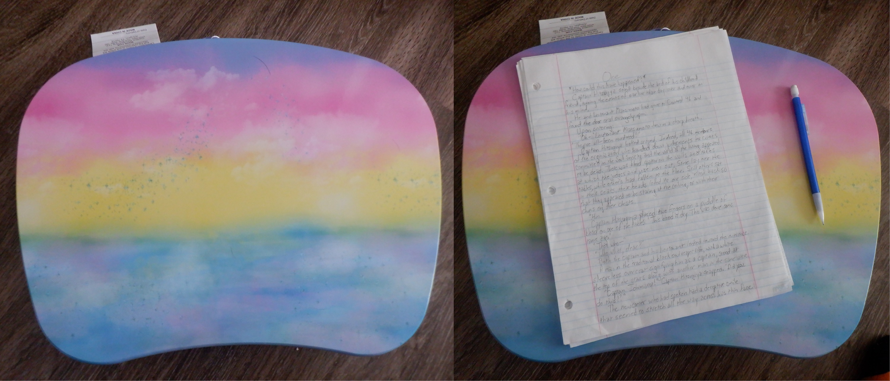 Photos I took of my lap desk without anything on it and to see if paper would fit Photos I took of my lap desk without anything on it and to see if paper would fit