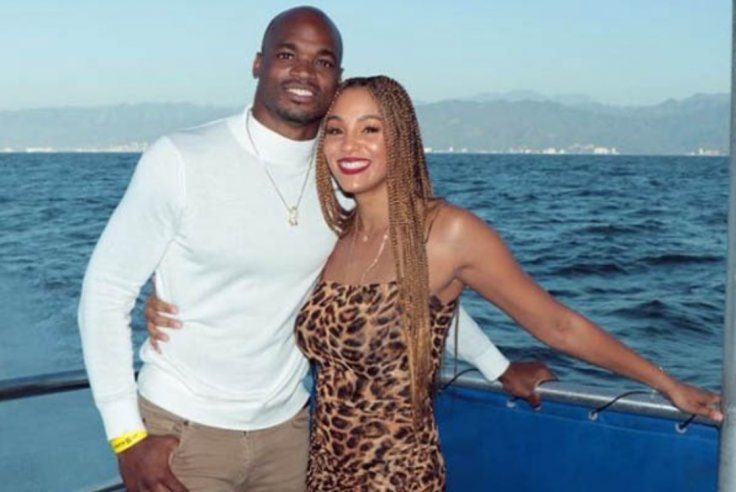 Adrian Peterson and wife, Ashley Adrian Peterson and wife, Ashley