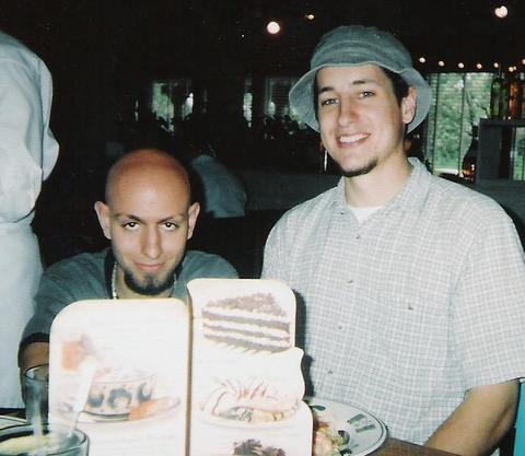My boys - Two of my friends Justin (the bald one) and Tom.  I miss them tremendously
