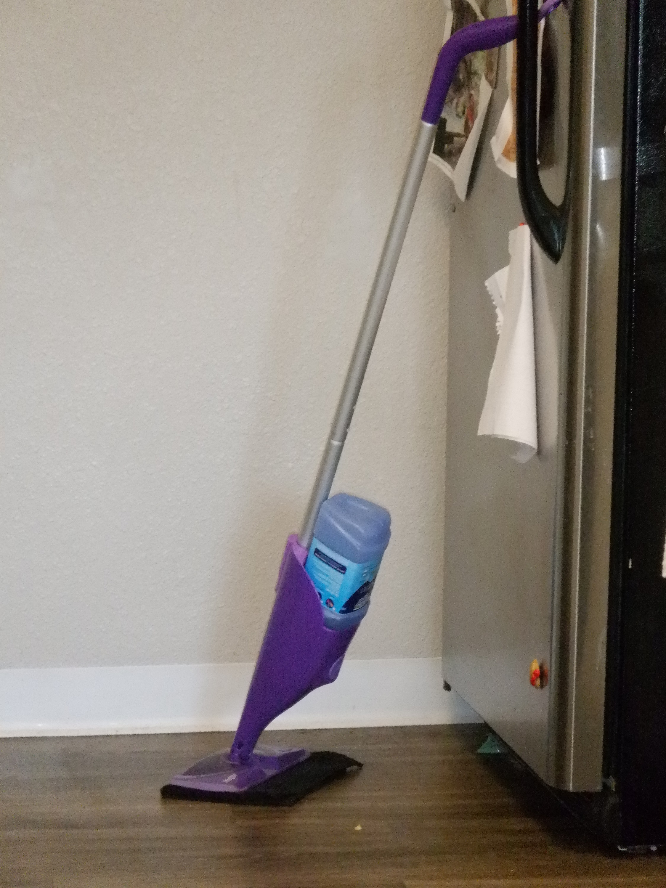 Photo I took of the Swiffer Wet Jet I leaned on the