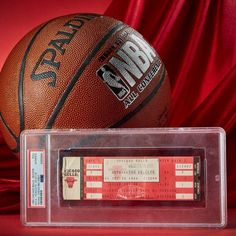 A ticket that belonged to a Chicago Bulls fan who attended Michael Jordan's debut game