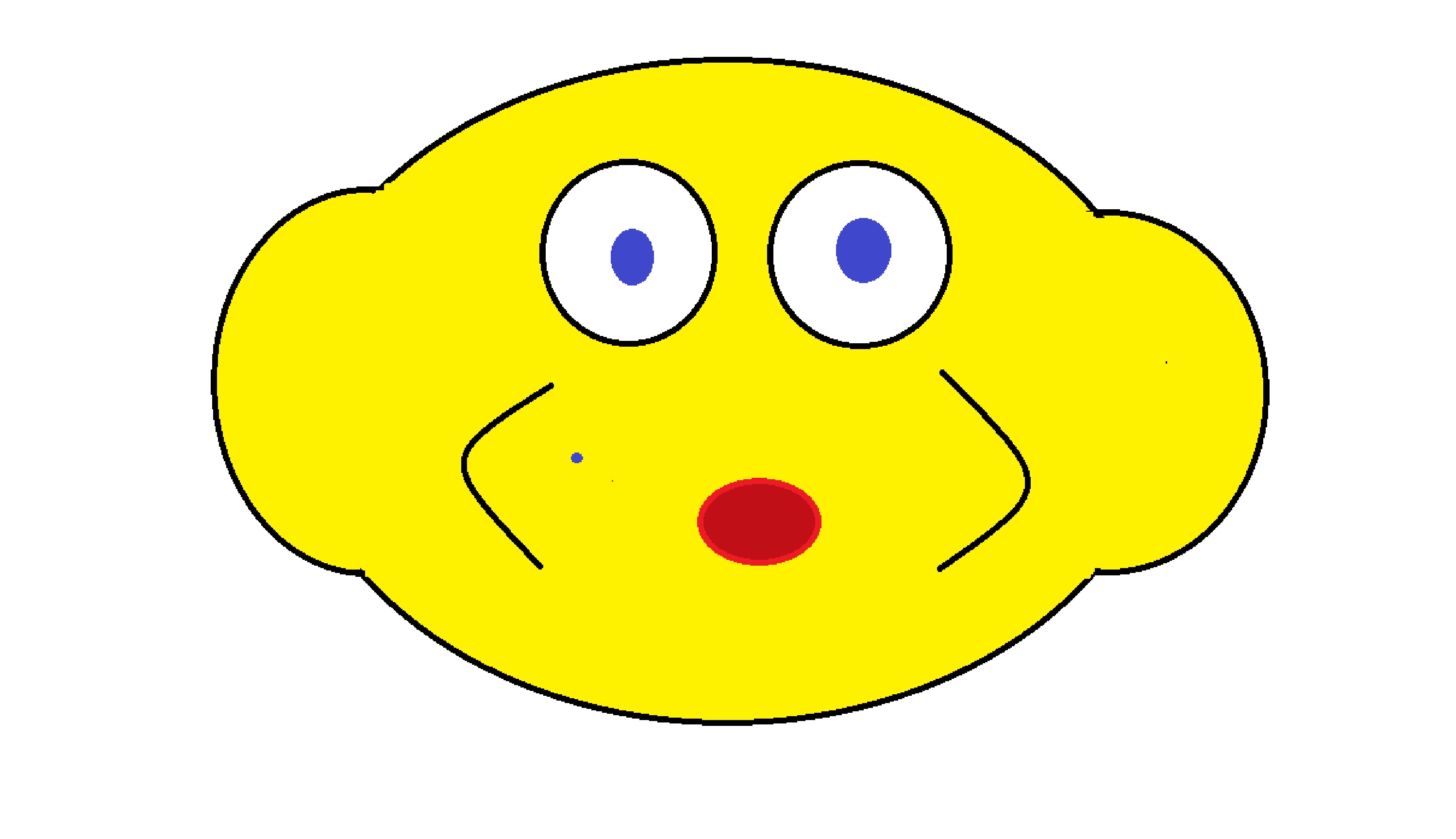 Stuffed face created on Microsoft paint Stuffed face created on Microsoft paint