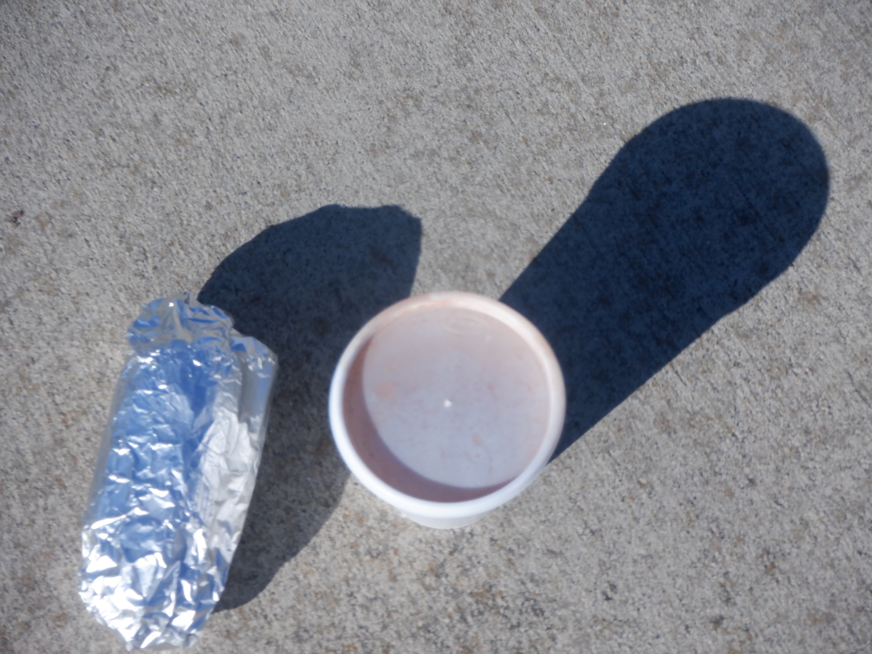 Photo I took of the tamale and Mexican hot chocolate I bought from kids in the complex Photo I took of the tamale and Mexican hot chocolate I bought from kids in the complex