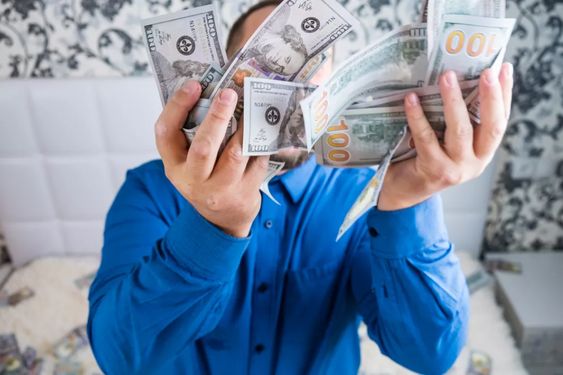 An image of a lucky lottery winner. An image of a lucky lottery winner.
