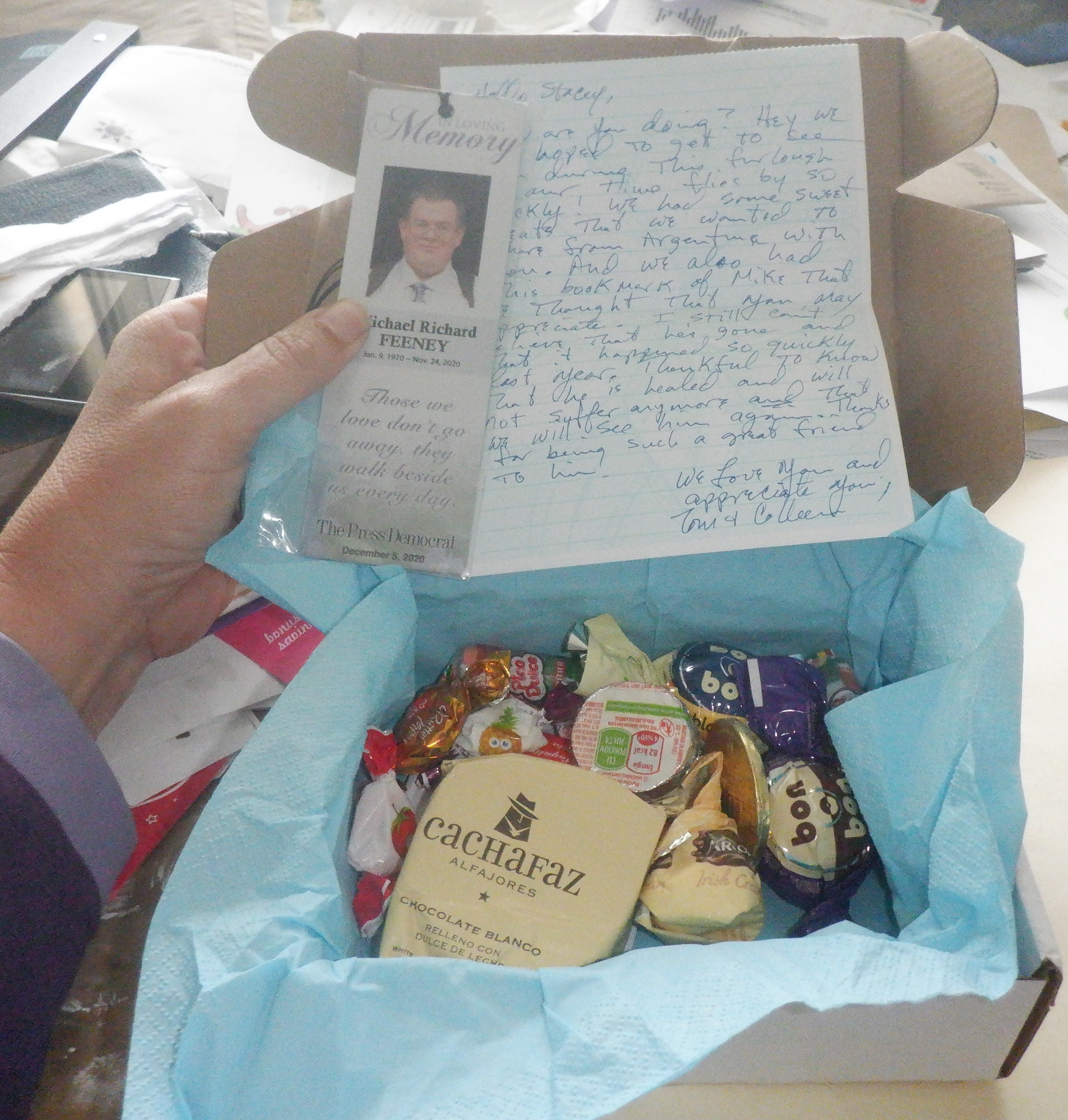 Photo I took of the gift I received today Photo I took of the gift I received today