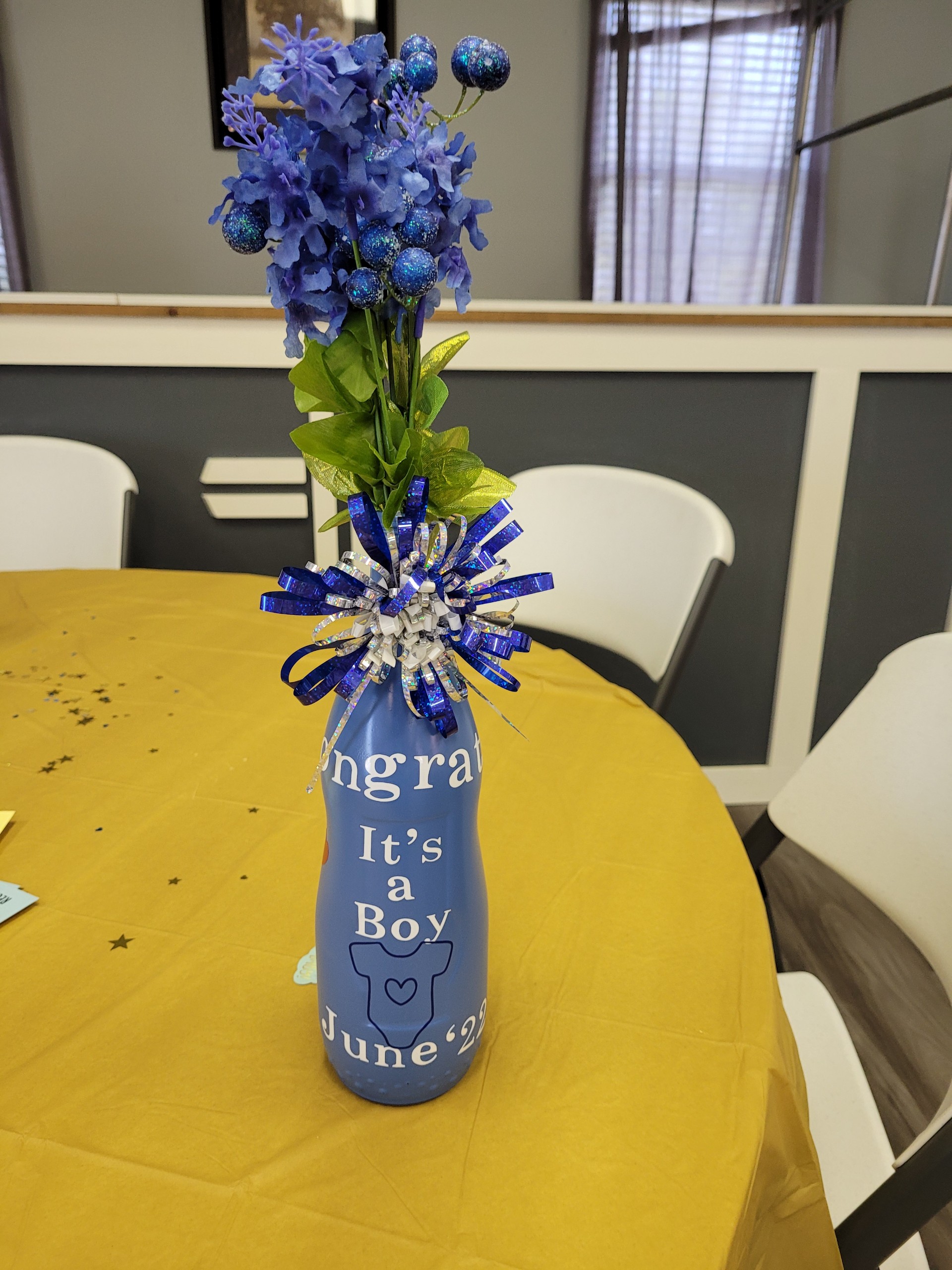 The Front of the Baby Shower Bottle The Front of the Baby Shower Bottle