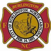 Logo of the Burlington Fire Department in North Carolina.