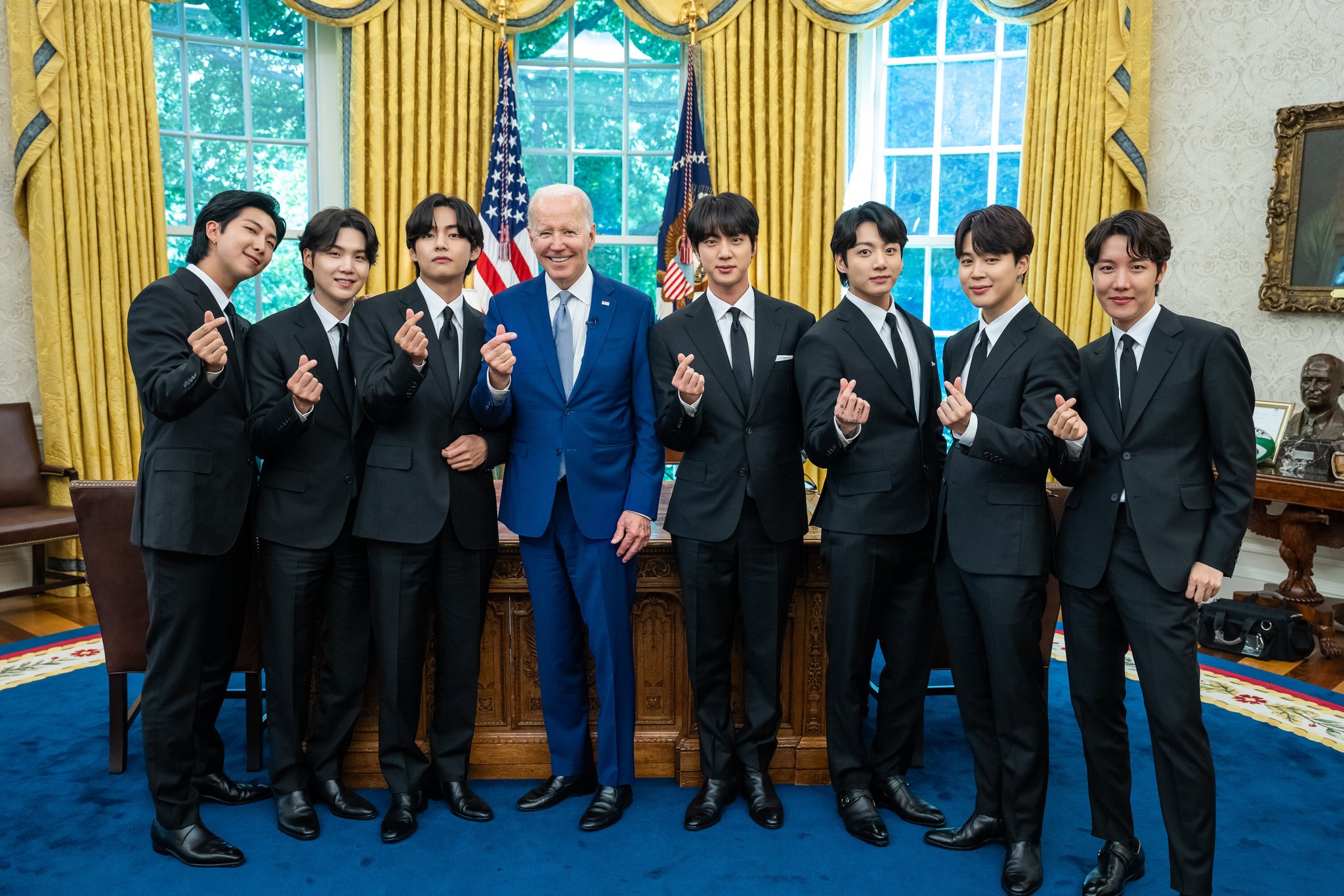 BTS and US President Joe Biden BTS and US President Joe Biden