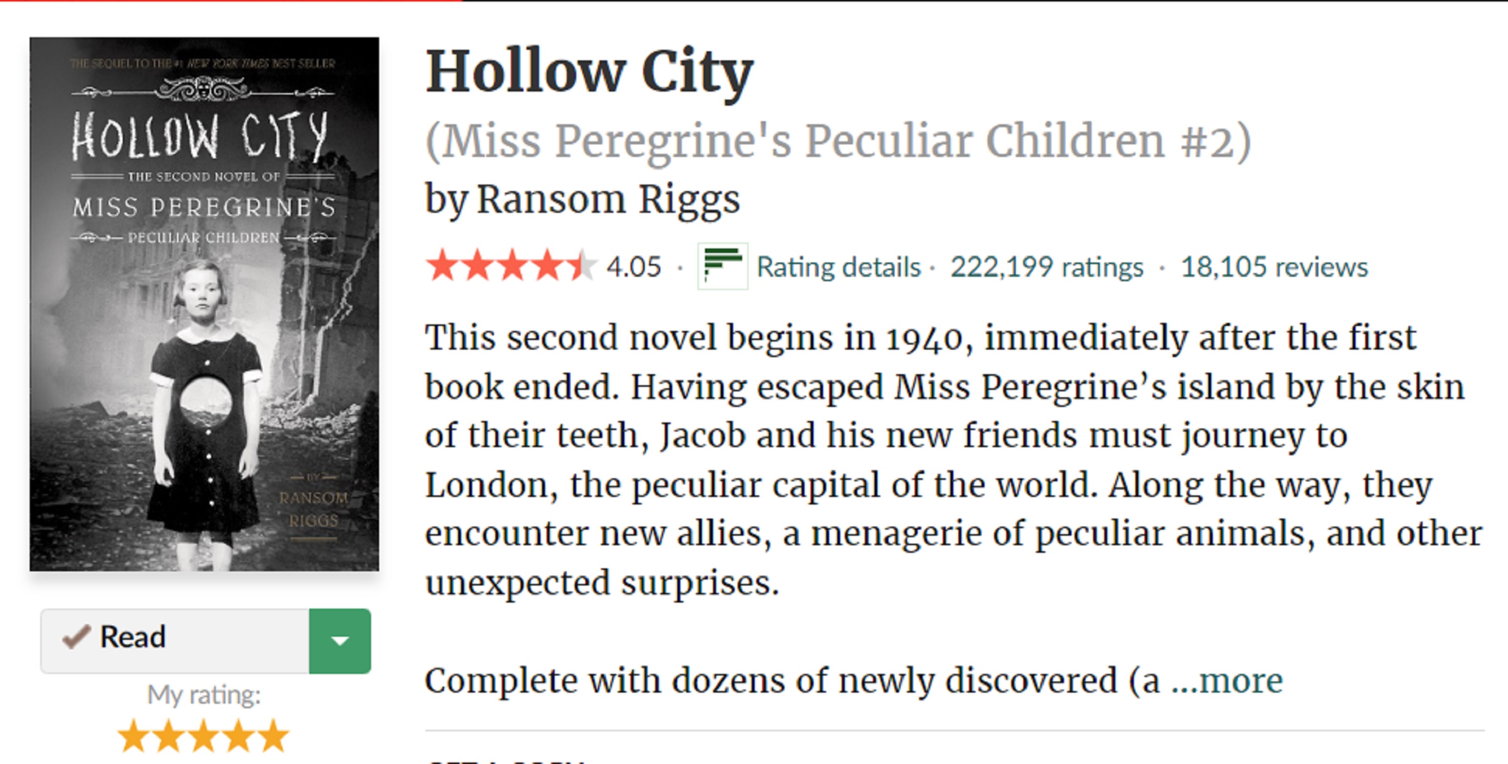 Screencap of my Amazon Good Reads page Screencap of my Amazon Good Reads page