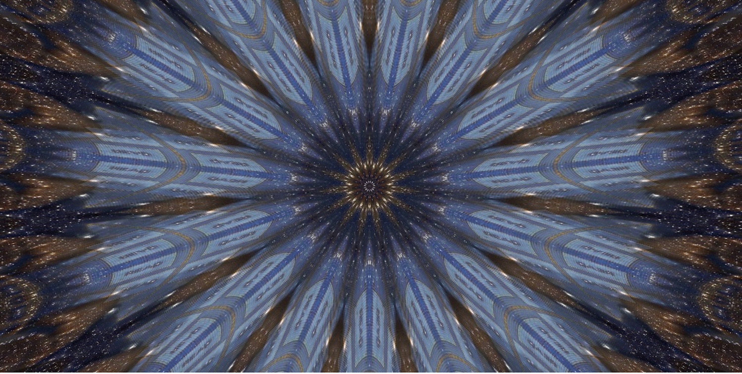 Photo taken by me with crop, Space, surreal and Kaleidoscope x 15 on Lunapic