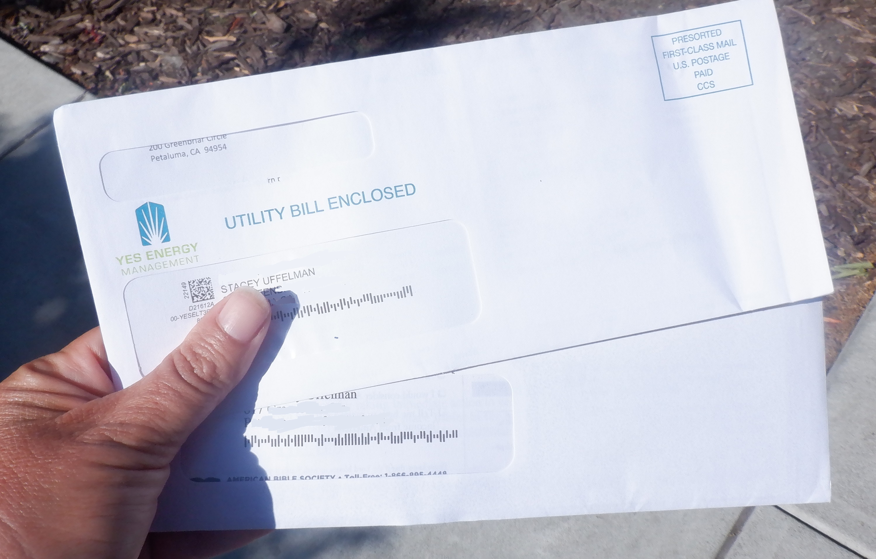 Photo I took when I got my "exciting" mail Photo I took when I got my "exciting" mail