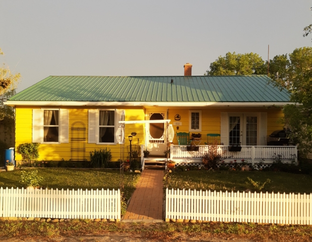 Brightest house in town now!