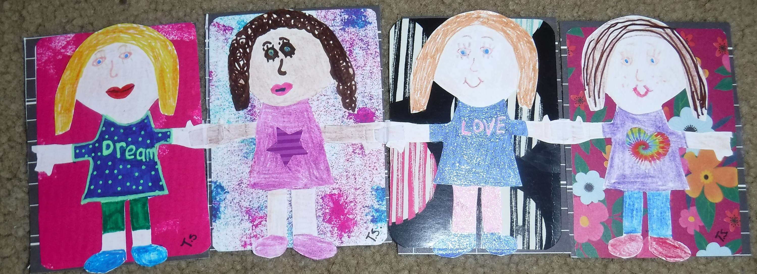 Paper doll artist trading cards someone made for me Paper doll artist trading cards someone made for me